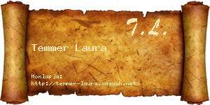 Temmer Laura névjegykártya