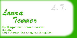 laura temmer business card